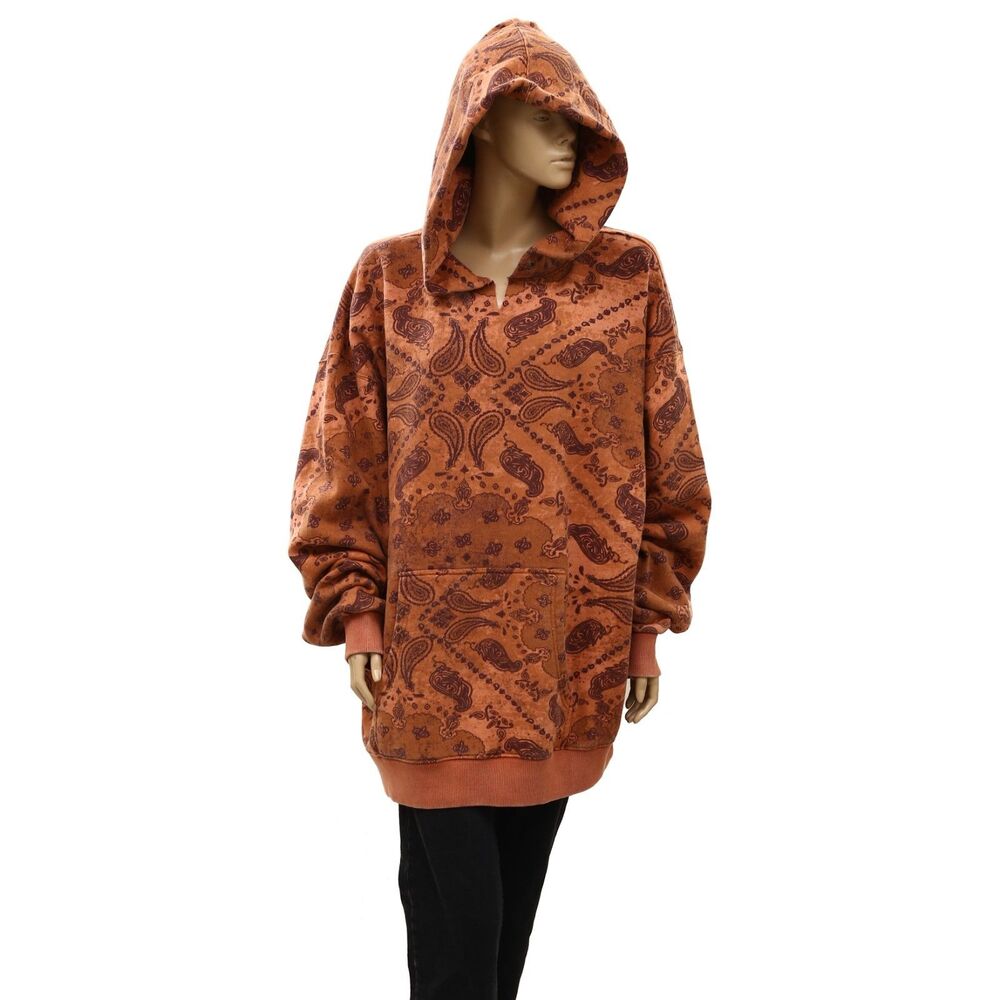 Free People We The Free It's A Vibe Butterfly Printed Hoodie Oversized XL 290211 - Picture 3 of 9